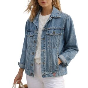 Vintage Georges Marciano For Guess Jean Jacket 80s 90s Denim Size Medium